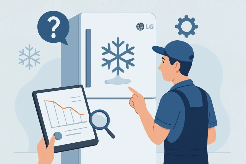 Diagnóstico nevera LG que no enfría: causas reales