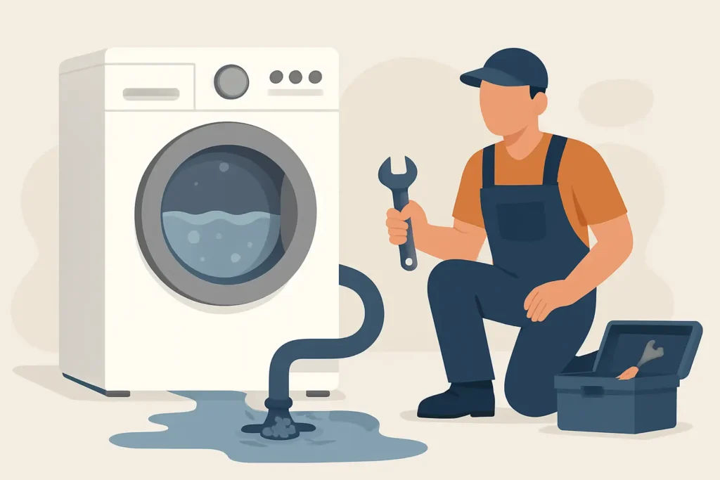 Lavadora LG no drena: causas y reparación real