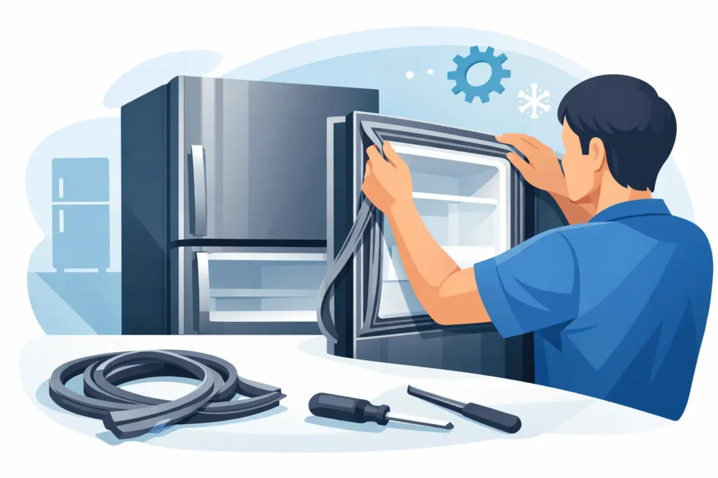 Cambio de sello puerta nevera LG