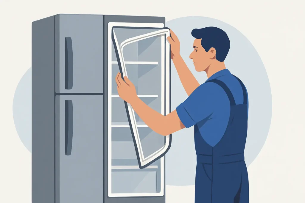 Cambio del empaque de puerta en nevera LG