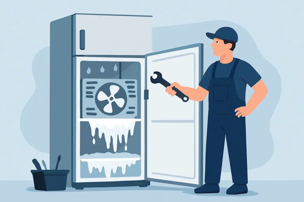 Falla de deshielo en LG No Frost: cómo se repara