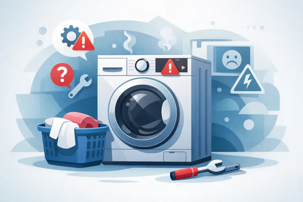 Guía de códigos error lavadora LG