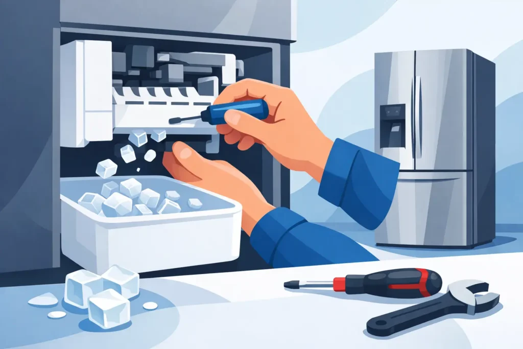 Reparación del fabricador de hielo LG